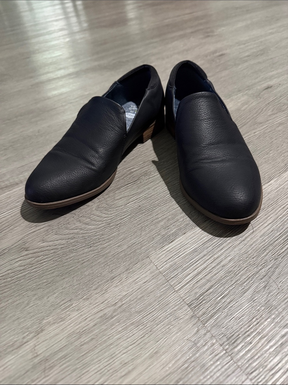 Dr Scholls Black Be You  Slip-On Loafers Sz 7 EUC